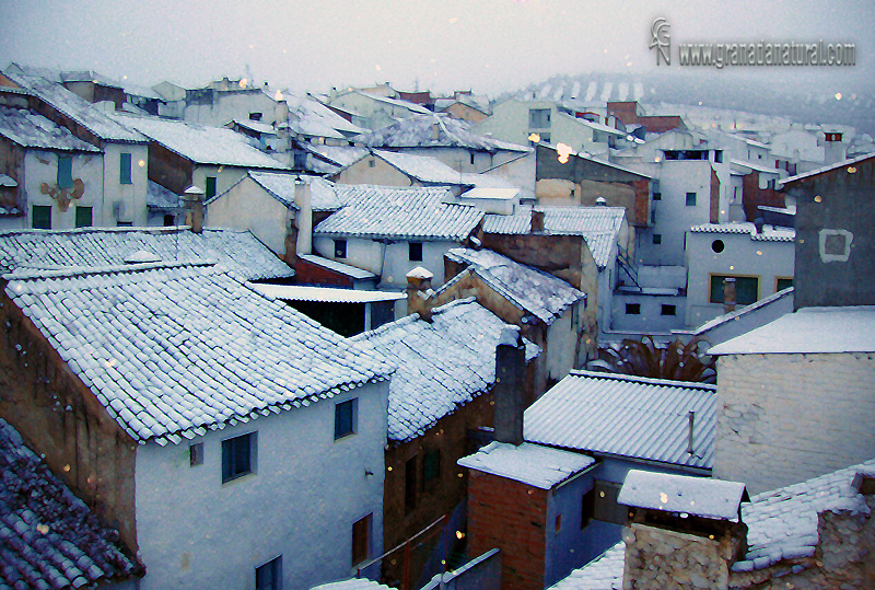 Nevada en Alhama. Paisajes de Granada